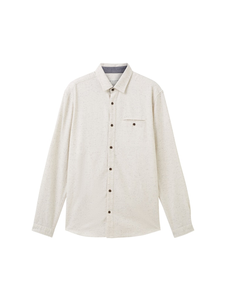 TOM TAILOR structured twill OFF WHITE online kaufen shirt