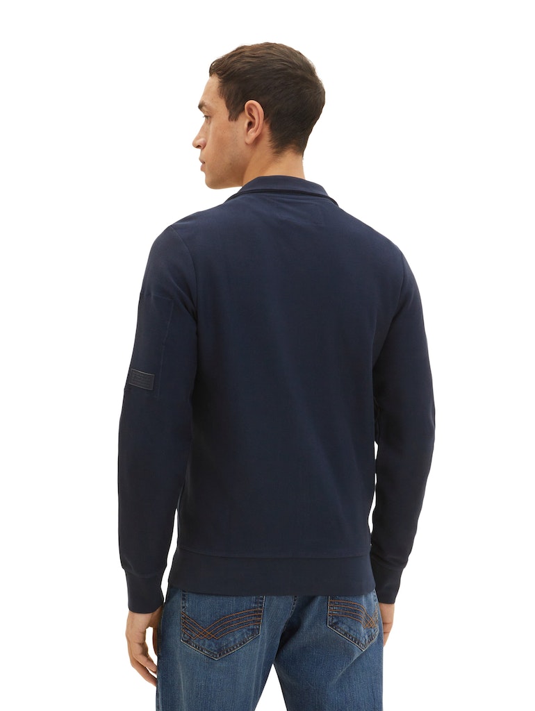 TOM TAILOR stand up sweat jacket SKY CAPTAIN BLUE online kaufen | Sweatshirts